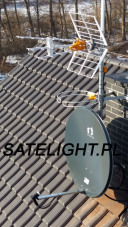 Montaż anteny naziemnej i satelitarnej na dachu